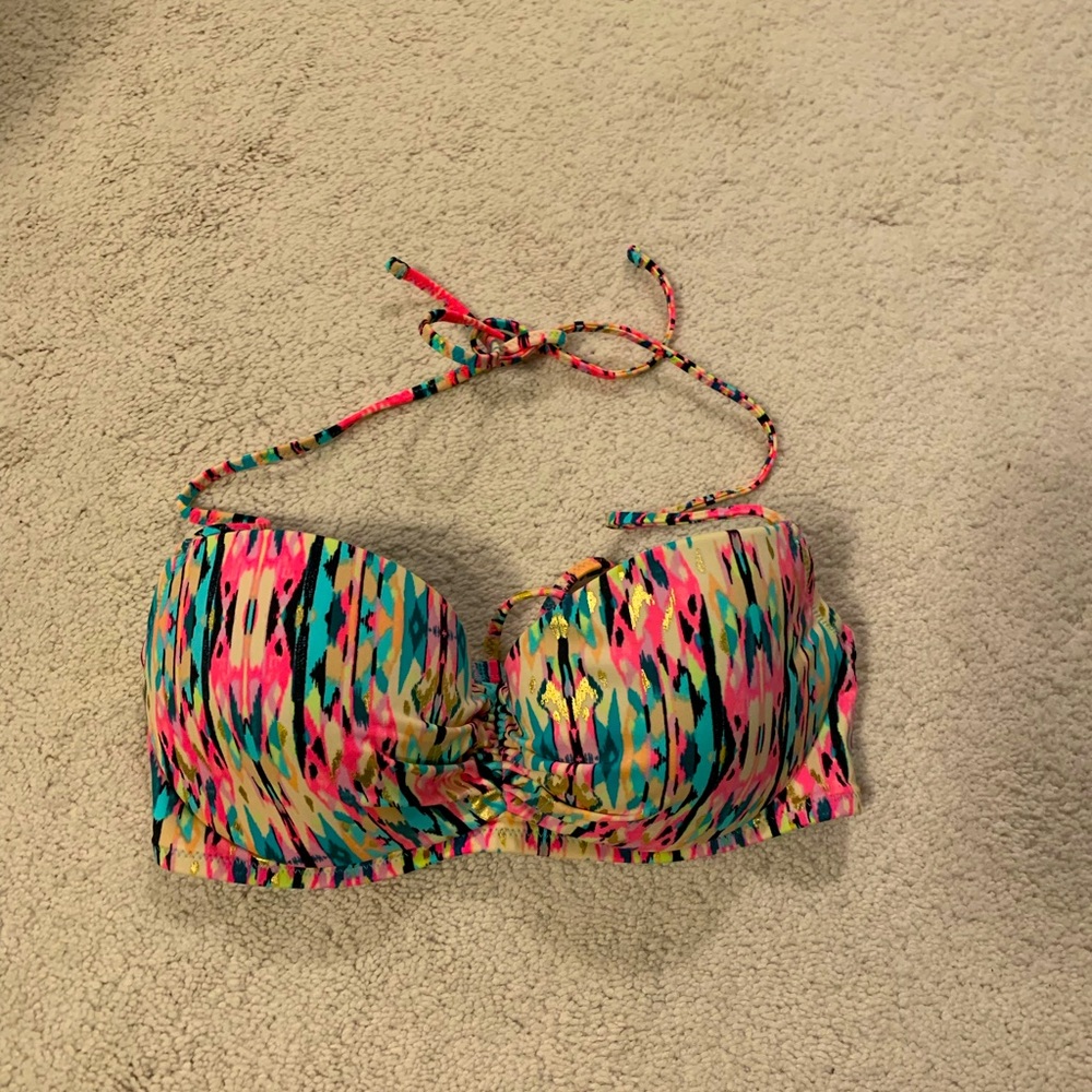 Multi color bikini top